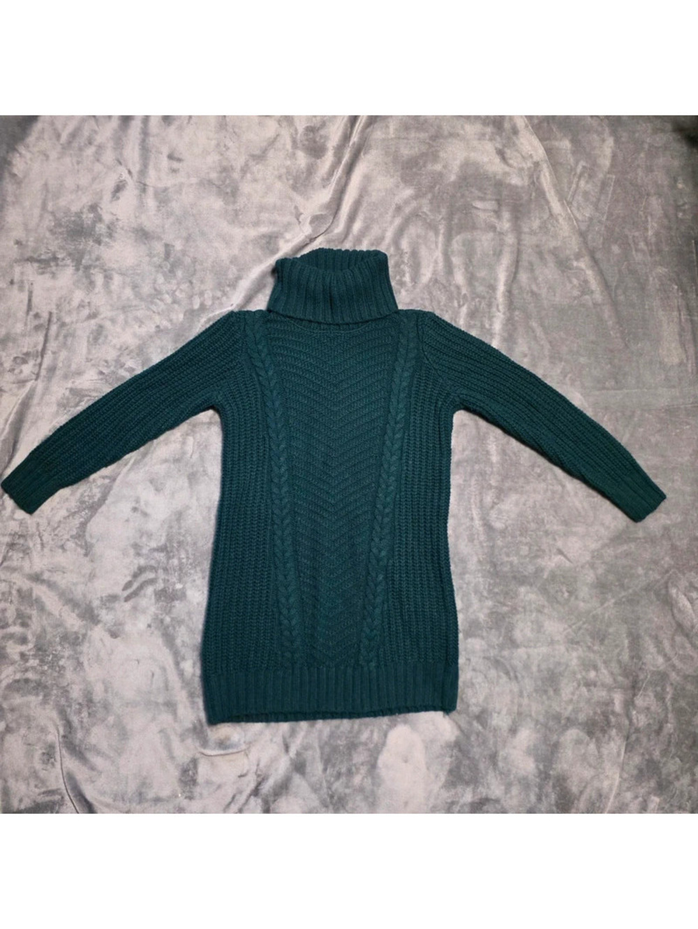 Forever 21 Cable knit Turtleneck Sweater Mini Dress sz Sm